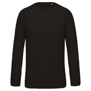 Kariban Mens Natural Cotton Crew Neck  Sweatshirt / Black